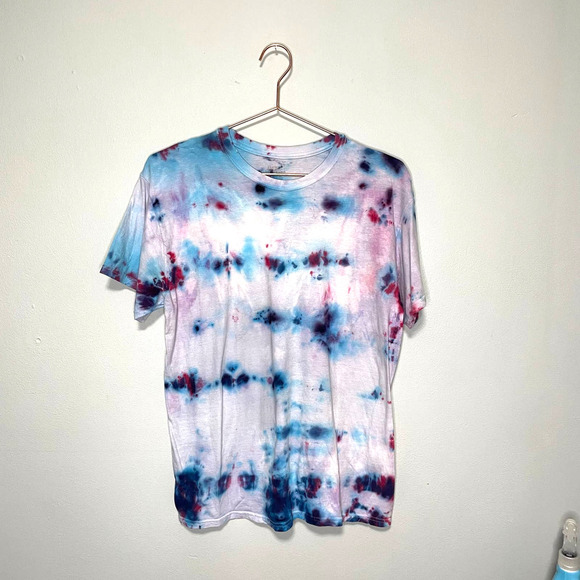 Hanes Custom Tie Dye Short Sleeve Distressed sz M - Picture 1 of 5